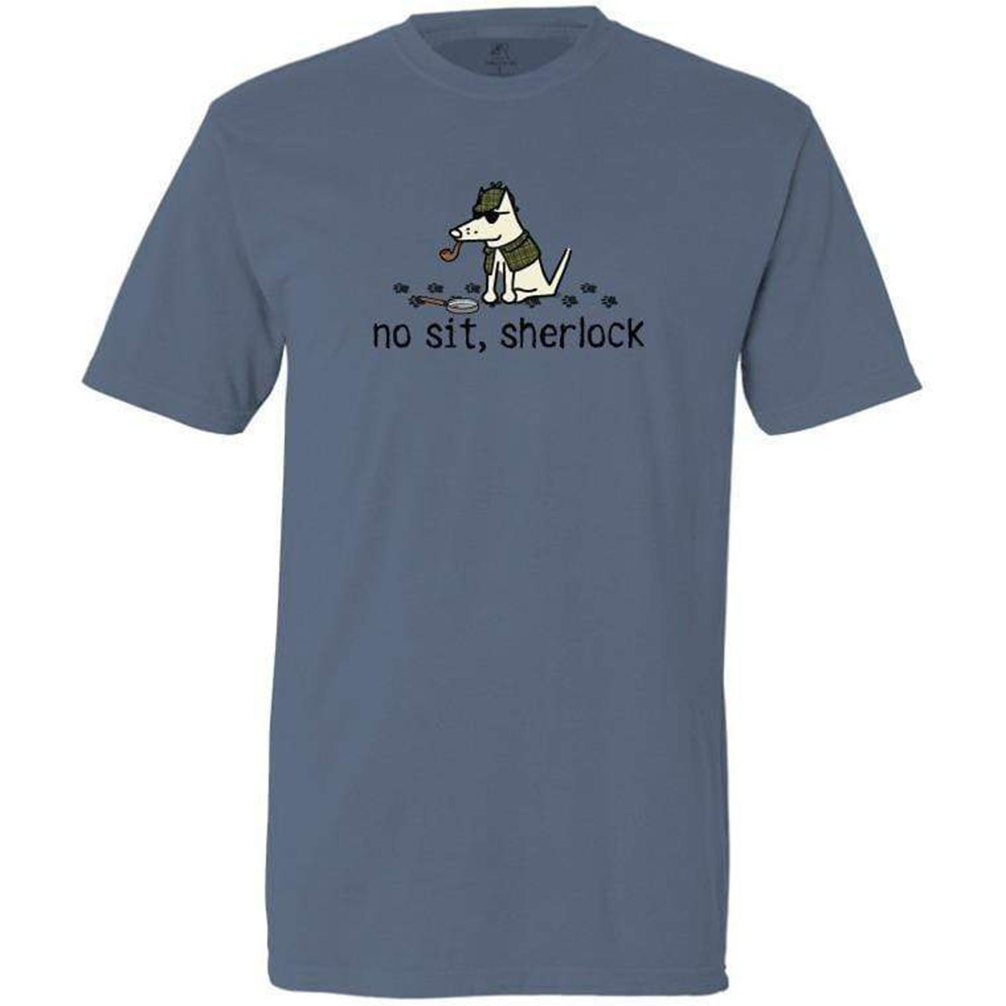 Premium Teddy the Dog 'No Sit Sherlock' Graphic Tee