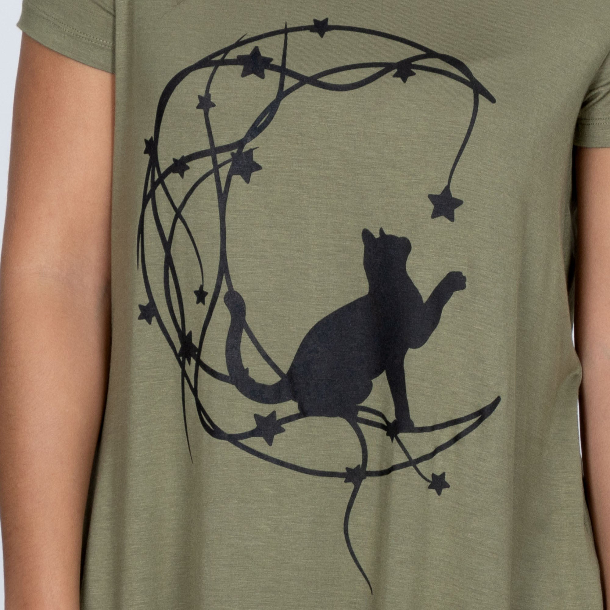 Premium Moon Star Cat Tee - Ultimate Comfort for Cat Lovers