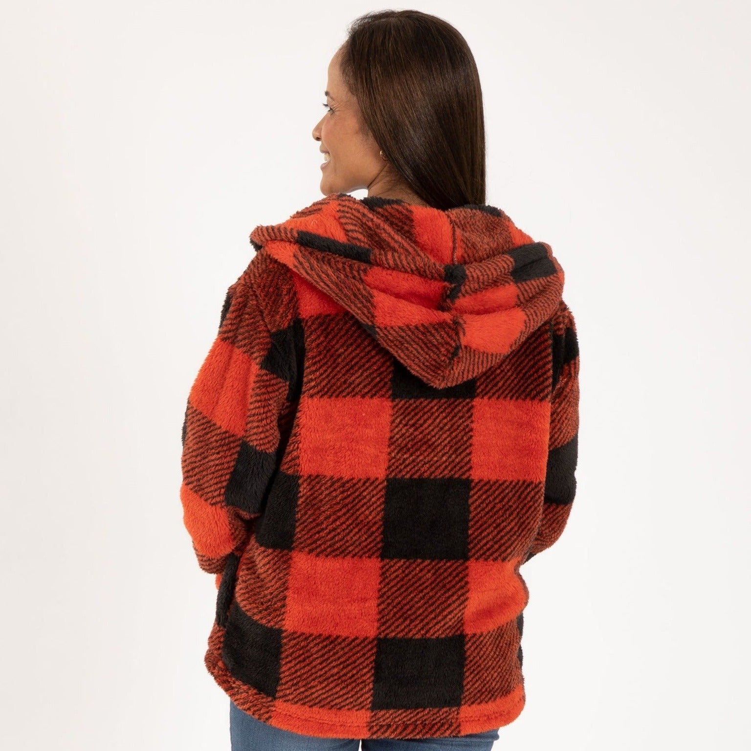 Premium Buffalo Check Fleece Jacket - Ultimate Cozy Winter Essential