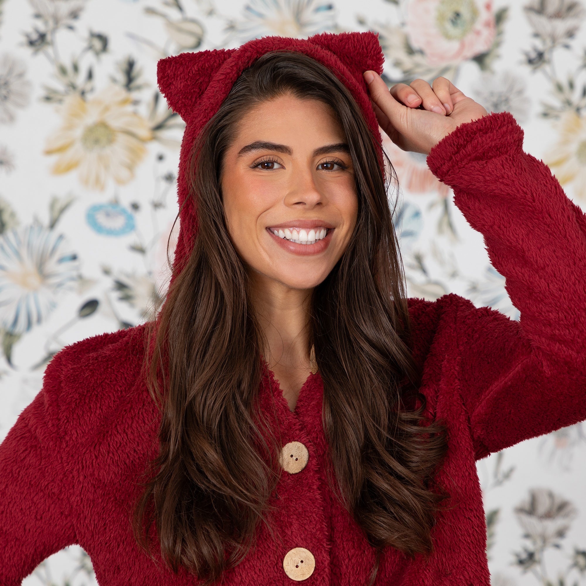 Premium Fluffy Cat Ear Hoodie - Ultimate Cozy Button-Up