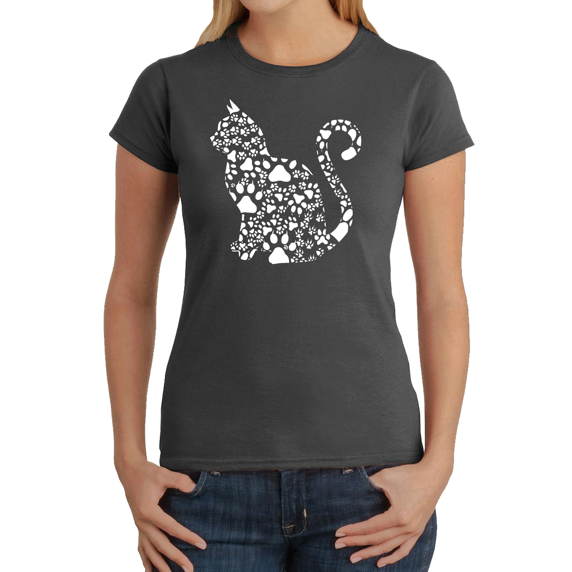 Premium Cat Lover's Tee - Women's Word Art T-Shirt