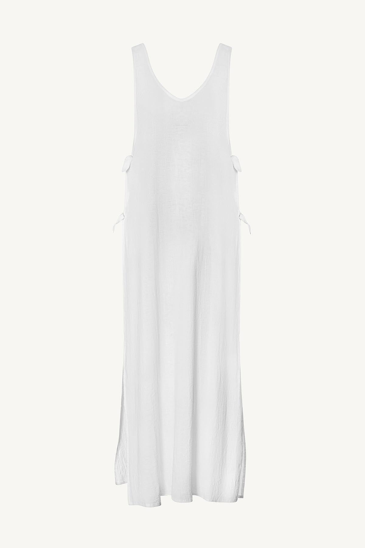 Premium Riviera Linen Dress in White - Ultimate Summer Style