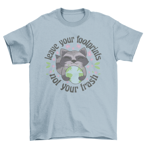 Premium Eco-Friendly Raccoon Earth T-Shirt - Unisex Fit