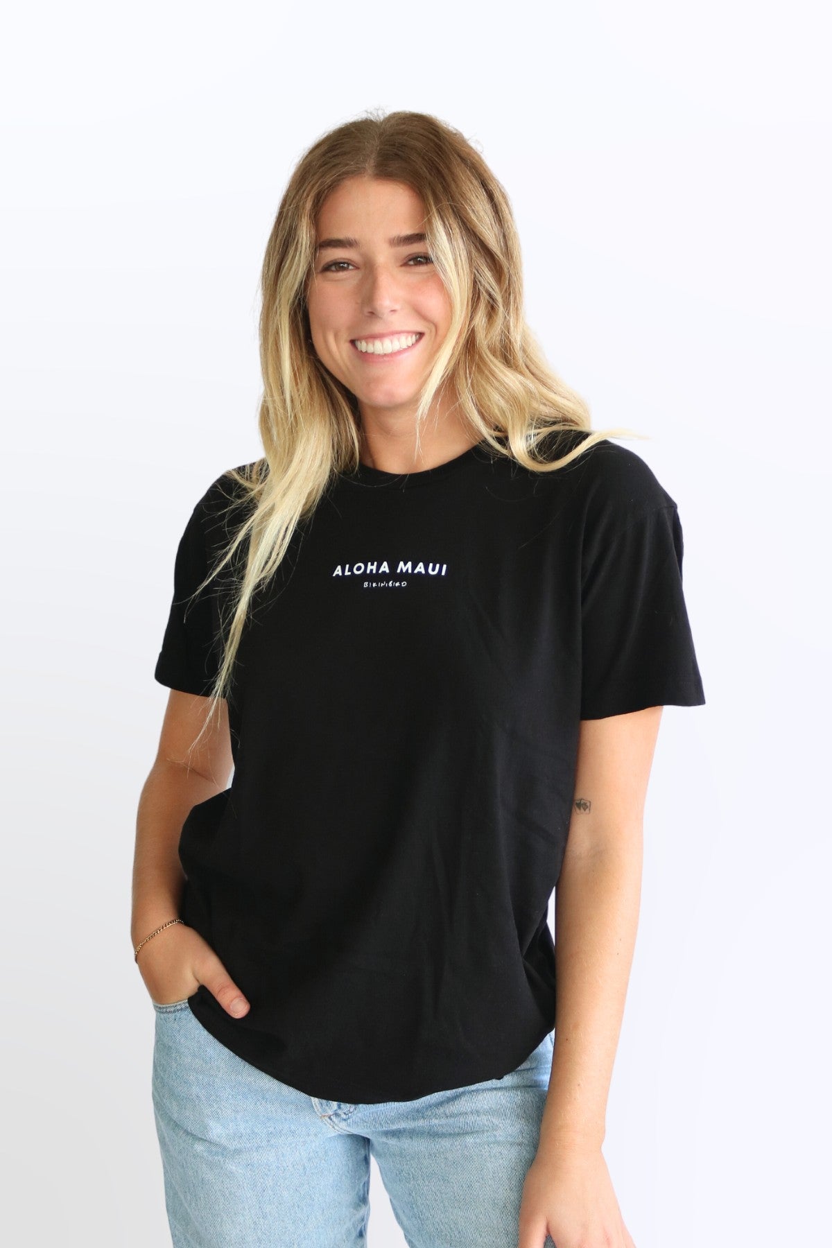 Premium Bikinibird Aloha Maui Tee - Ultimate Black Edition