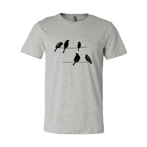 Premium Birds on a Wire Cotton Tee