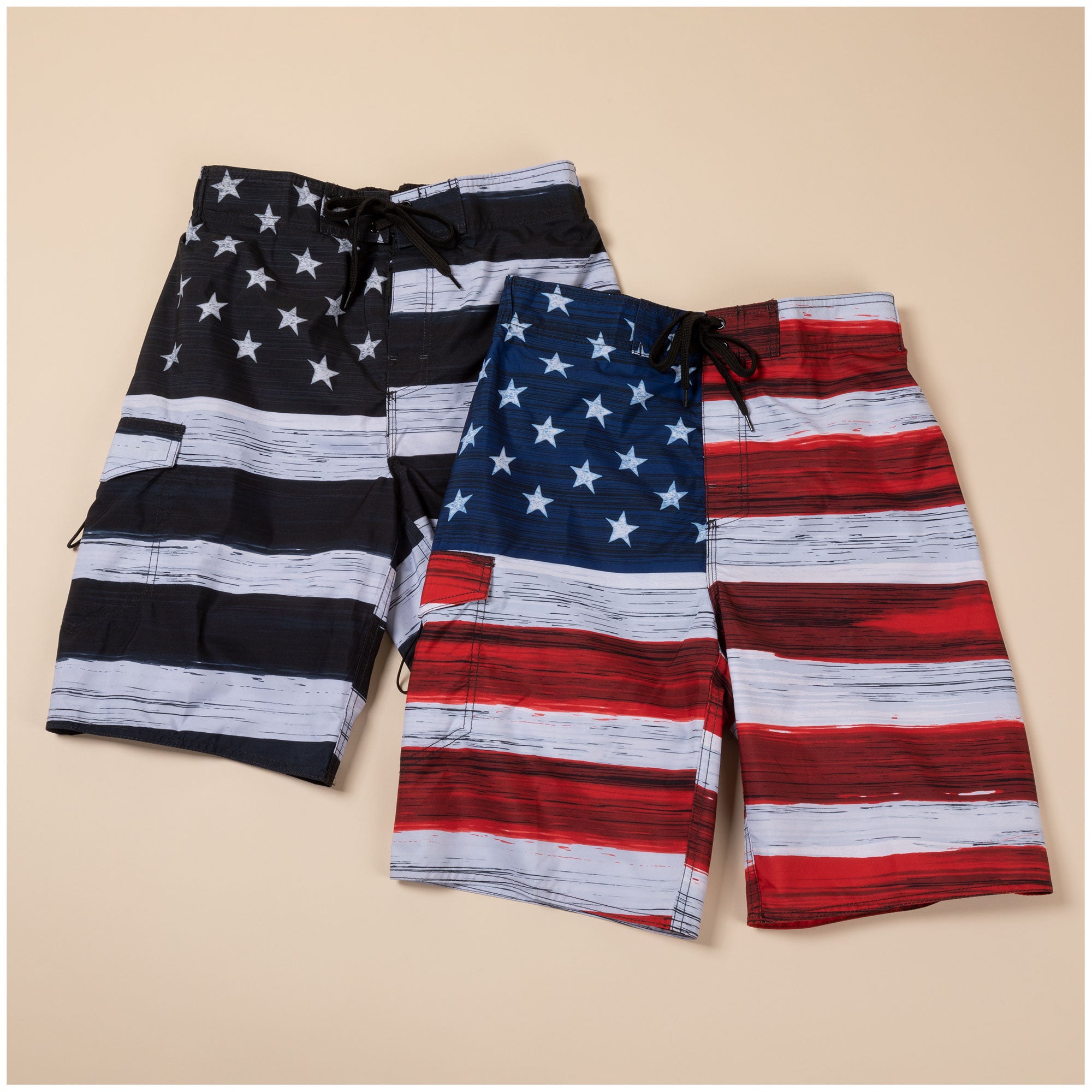 Premium Men's Patriotic Swim Trunks - Ultimate Comfort & Style