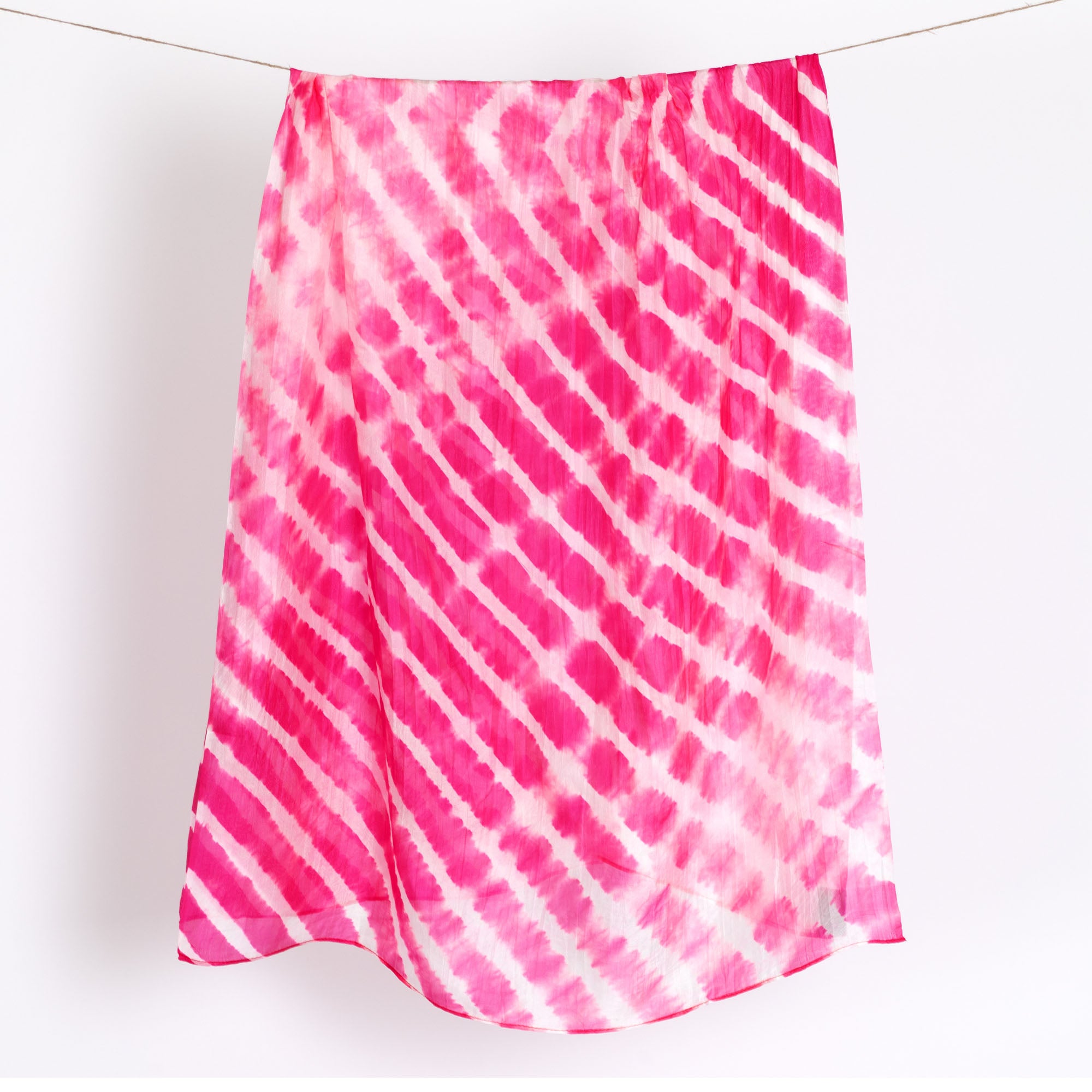 Premium Tie-Dye Silk Scarf - Handmade Luxury Accessory