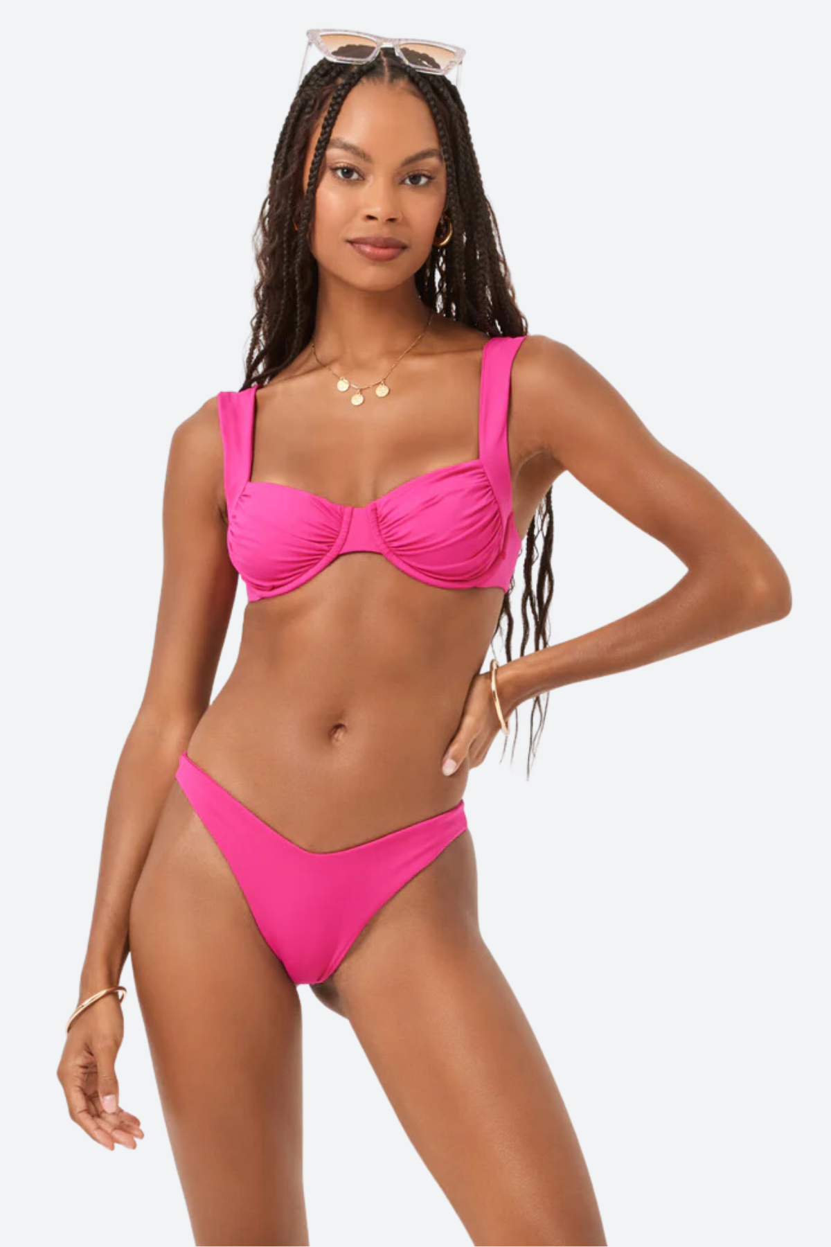 L*Space Premium Stella Bikini Top - Bougainvillea