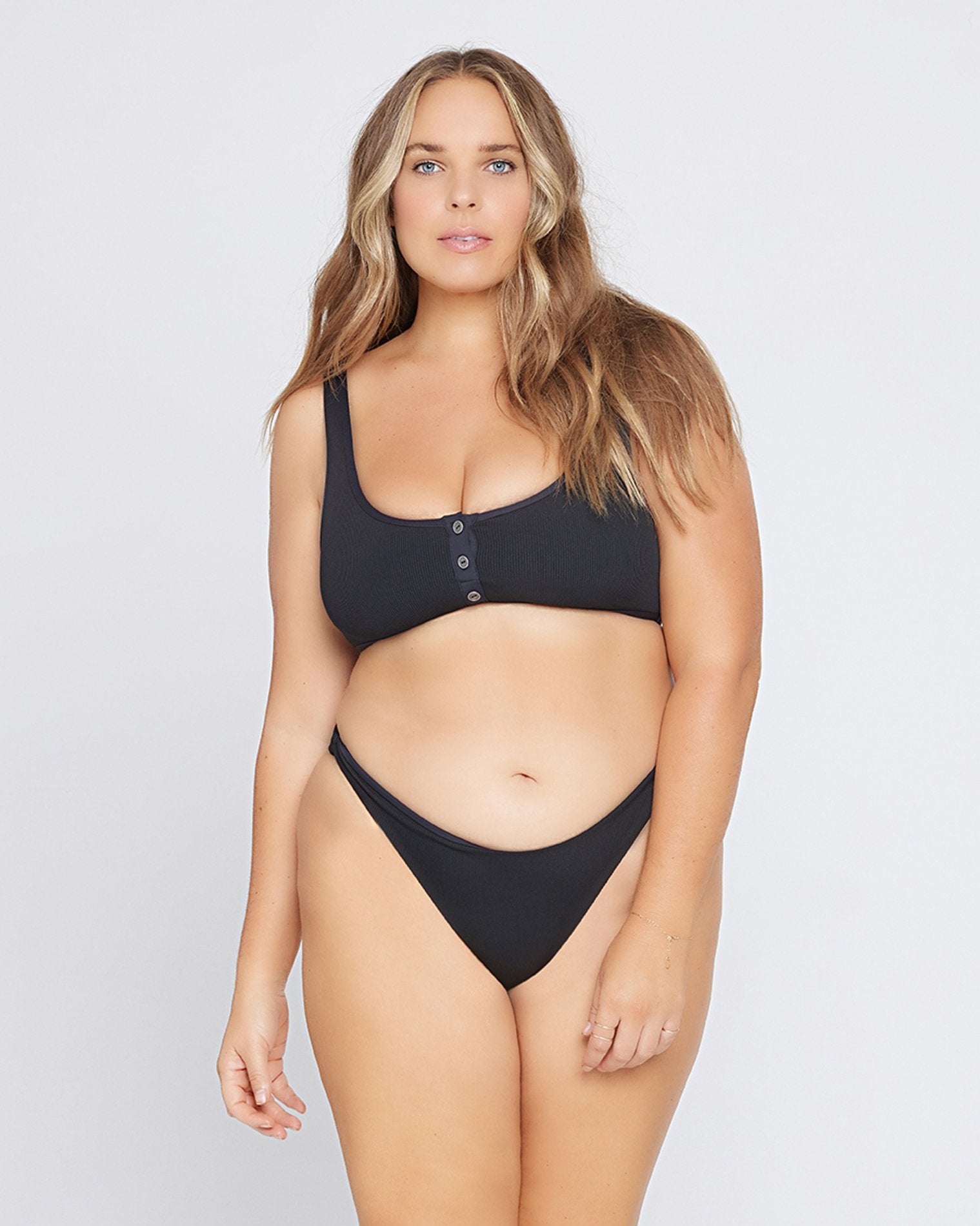 L*Space Premium Camacho Hipster Bikini Bottom - Black