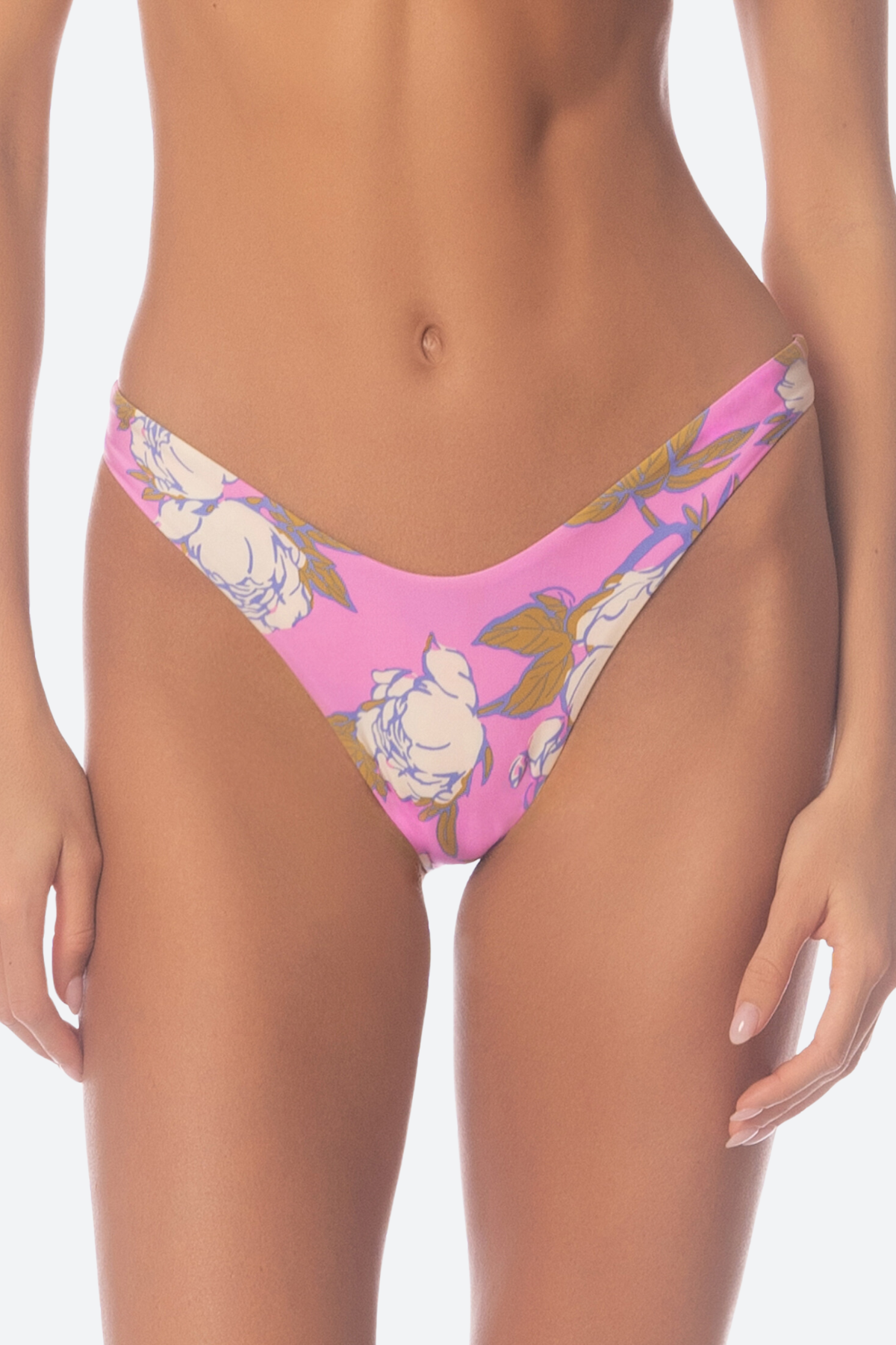 Maaji Ultimate Pink Fiore Splendour High-Waist Bikini Bottom