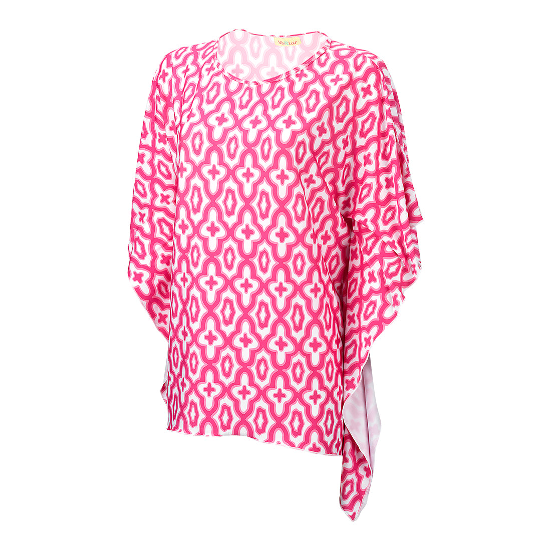 Ultimate Hot Pink Mosaic Stella Top - Premium Fit & Style