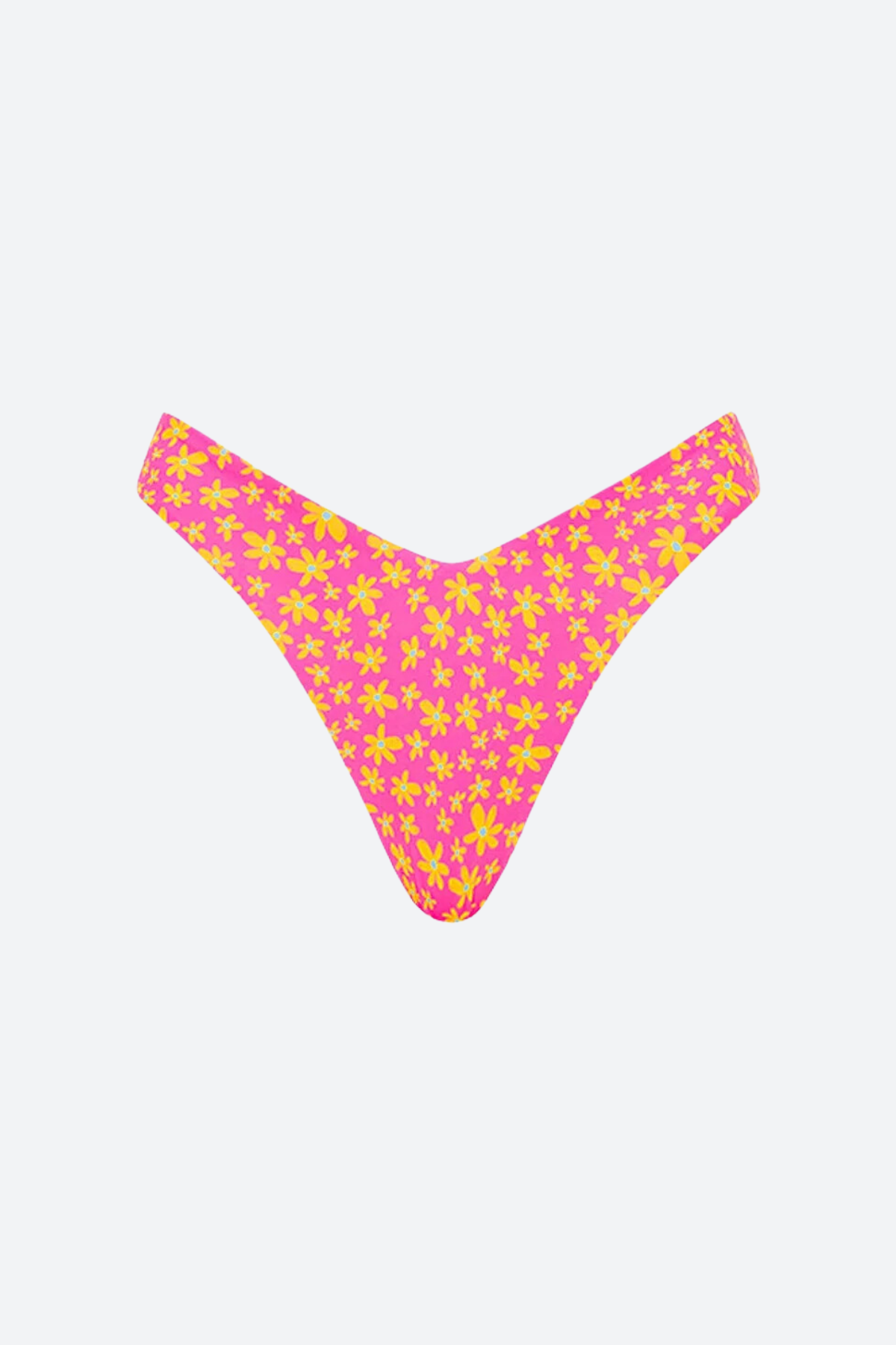 Premium Kulani Kinis Y-Cut Cheeky Bikini Bottom in Berry Blush