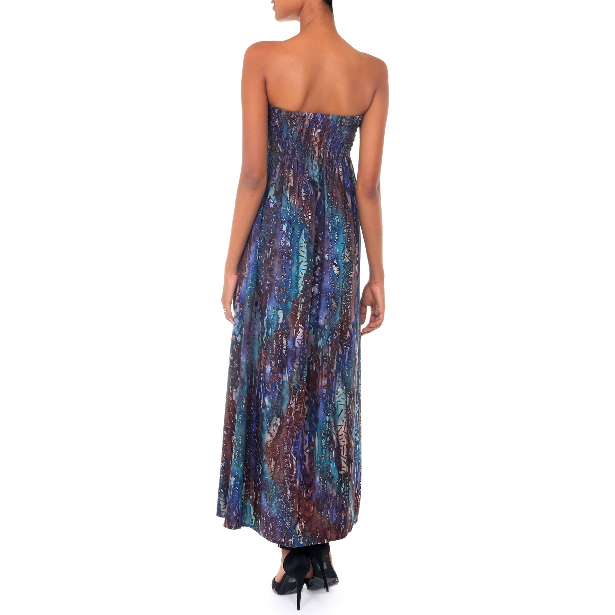 Premium Bali Empress Multicolor Batik Maxi Dress