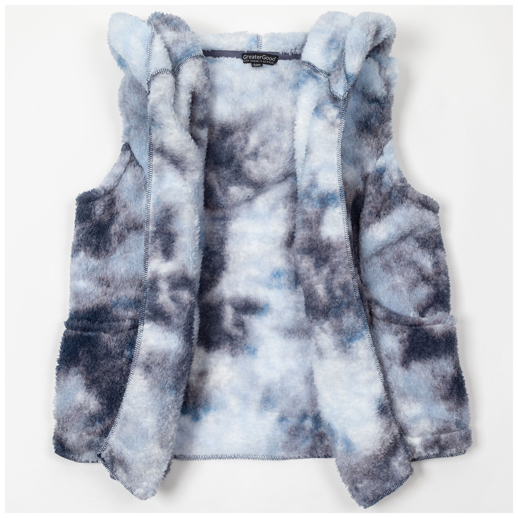 Premium Tie-Dye Sherpa Fleece Vest - Ultimate Winter Comfort