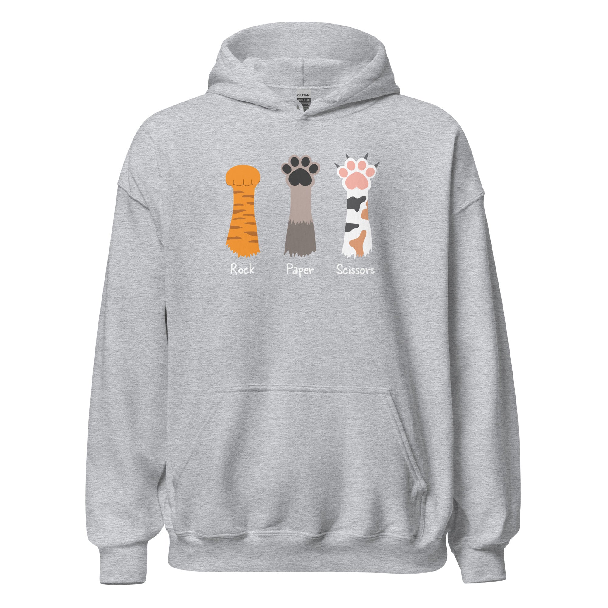 Ultimate Rock Paper Scissors Cat Paw Hoodie