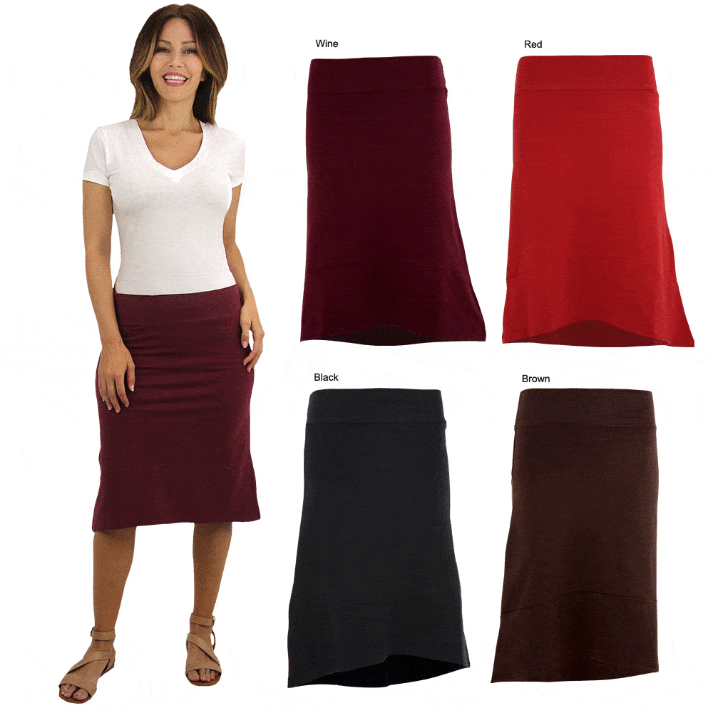 Premium Organic High-Low Skirt - Versatile & Eco-Chic