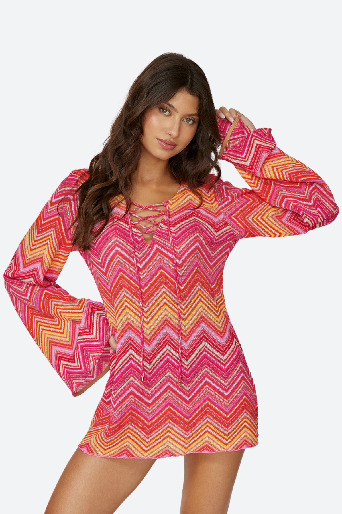 Premium PQ Swim Noah Tunic in Cayenne - Ultimate Boho-Chic Cover-Up