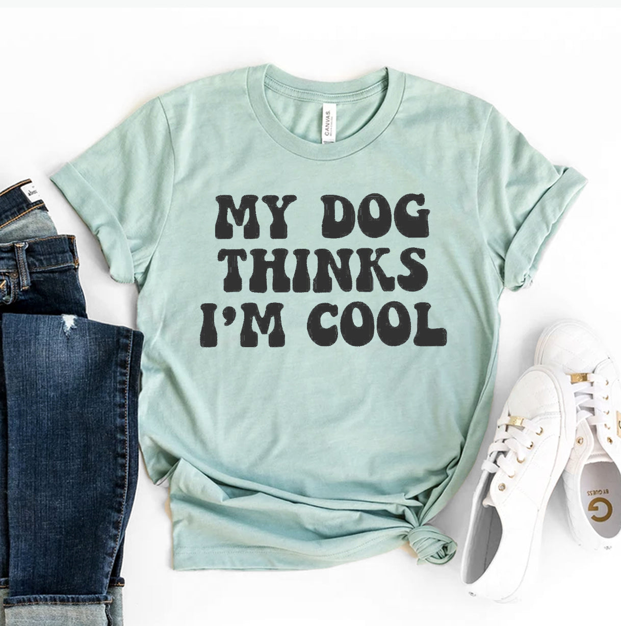 Ultimate 'My Dog Thinks I'm Cool' Premium T-Shirt