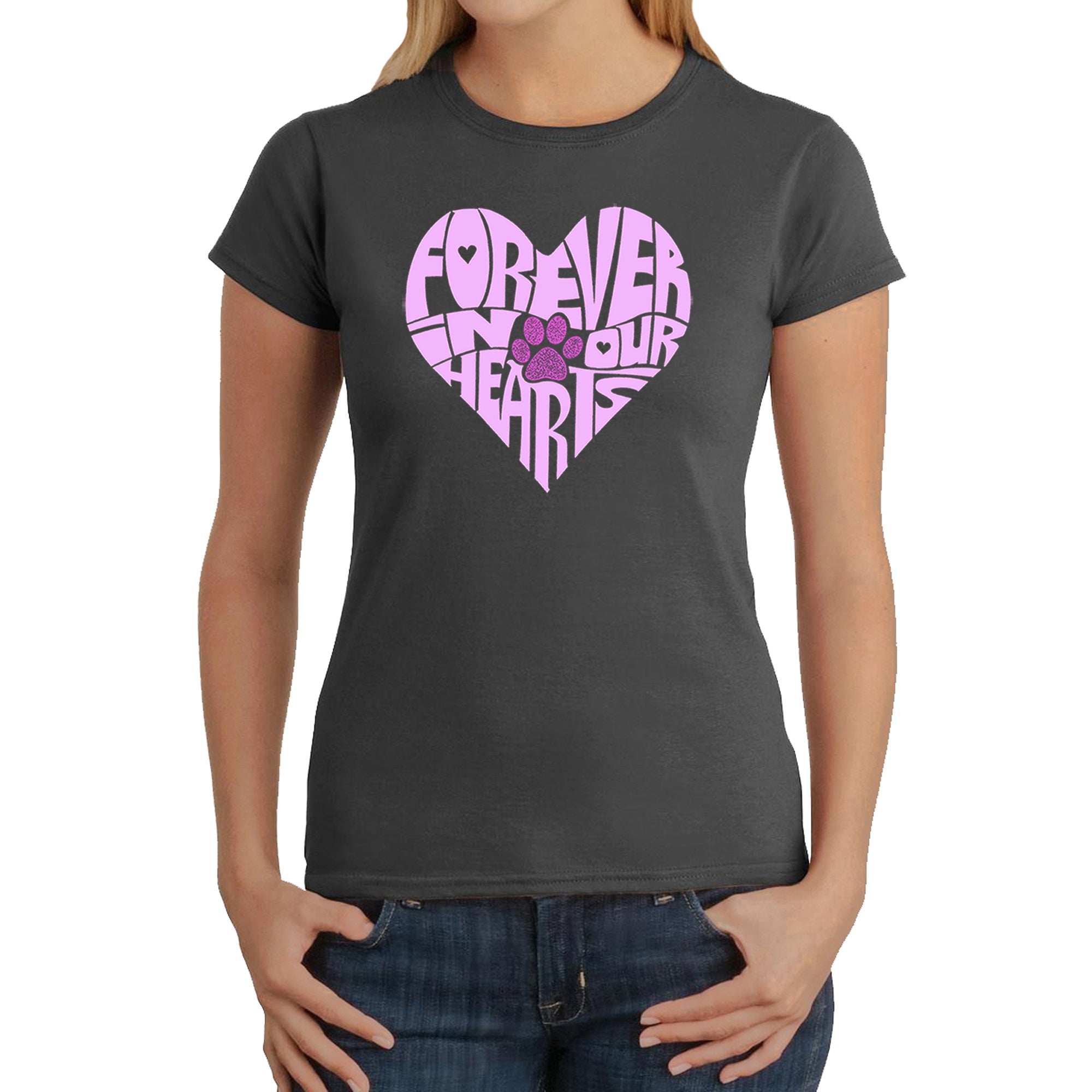 Premium Forever In Our Hearts - Women's Word Art T-Shirt