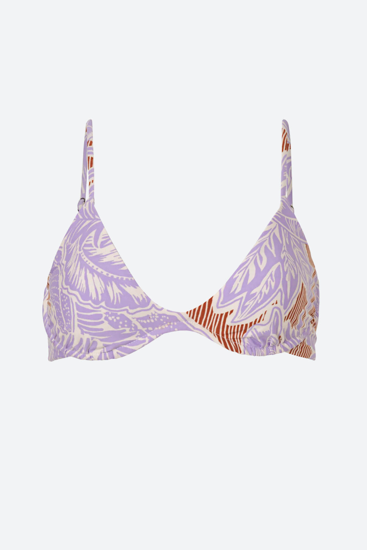 Premium Maaji Wisteria Bloom Petit Irene Reversible Bikini Top - Pastel Purple