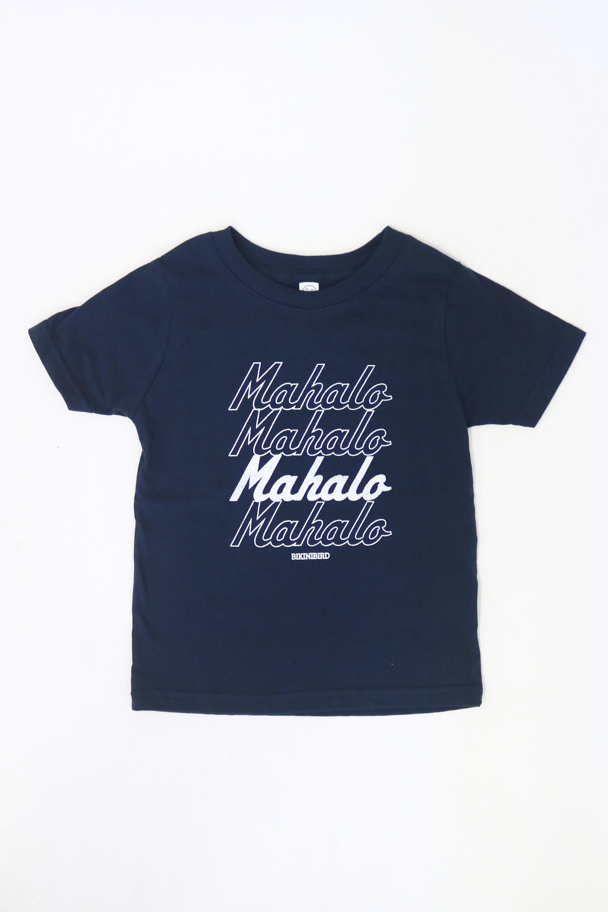 Premium bikinibird Mahalo Keiki Tee in Navy/White - Ultimate Kids Beachwear