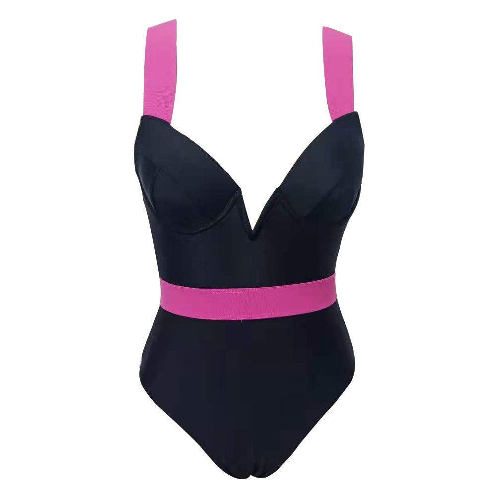 Ultimate V-Neck Brazilian Swimsuit with Push-Up Support