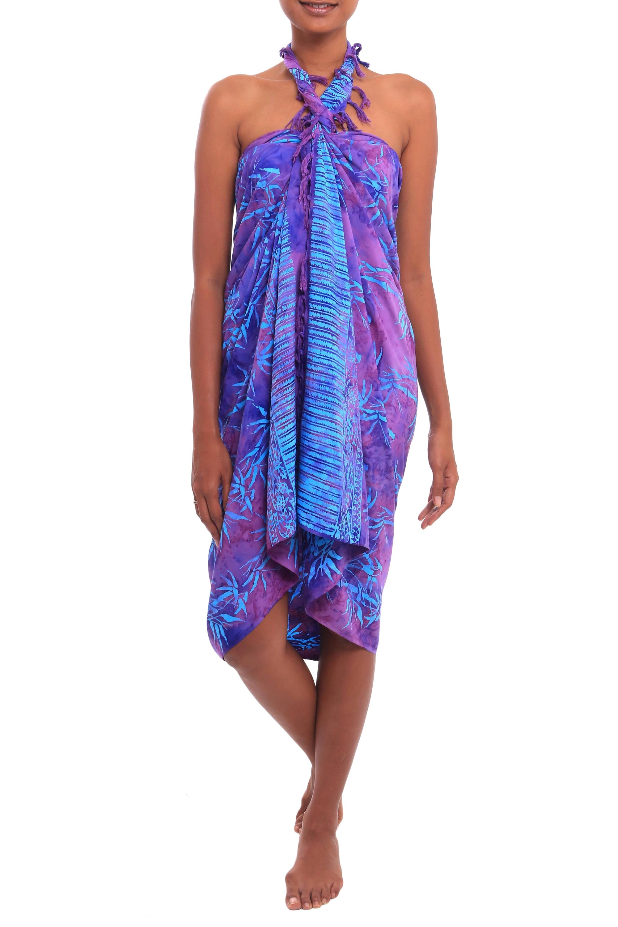 Premium Twilight Bamboo Batik Sarong – Handcrafted in Bali