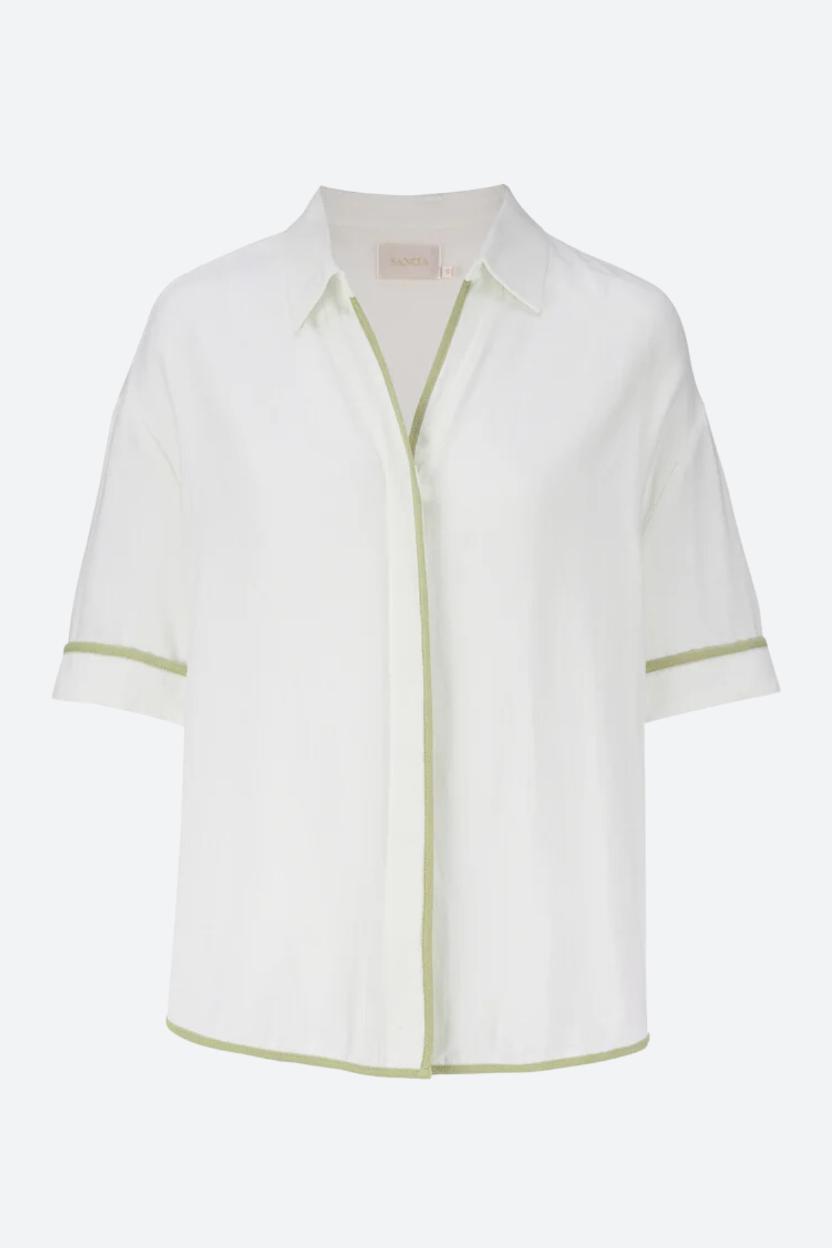 Sancia Premium Ellis Shirt - Crème & Pistachio | Effortless Style