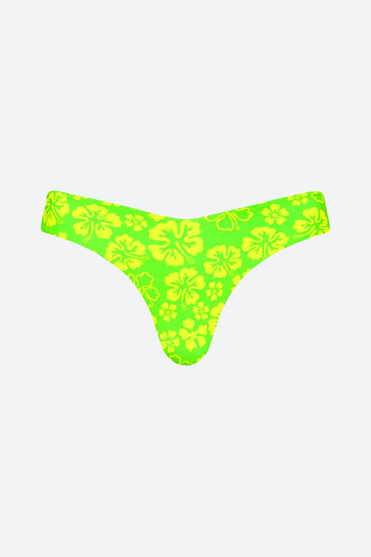 Premium Kulani Kinis Cheeky V Bikini Bottom - Aloha Lime