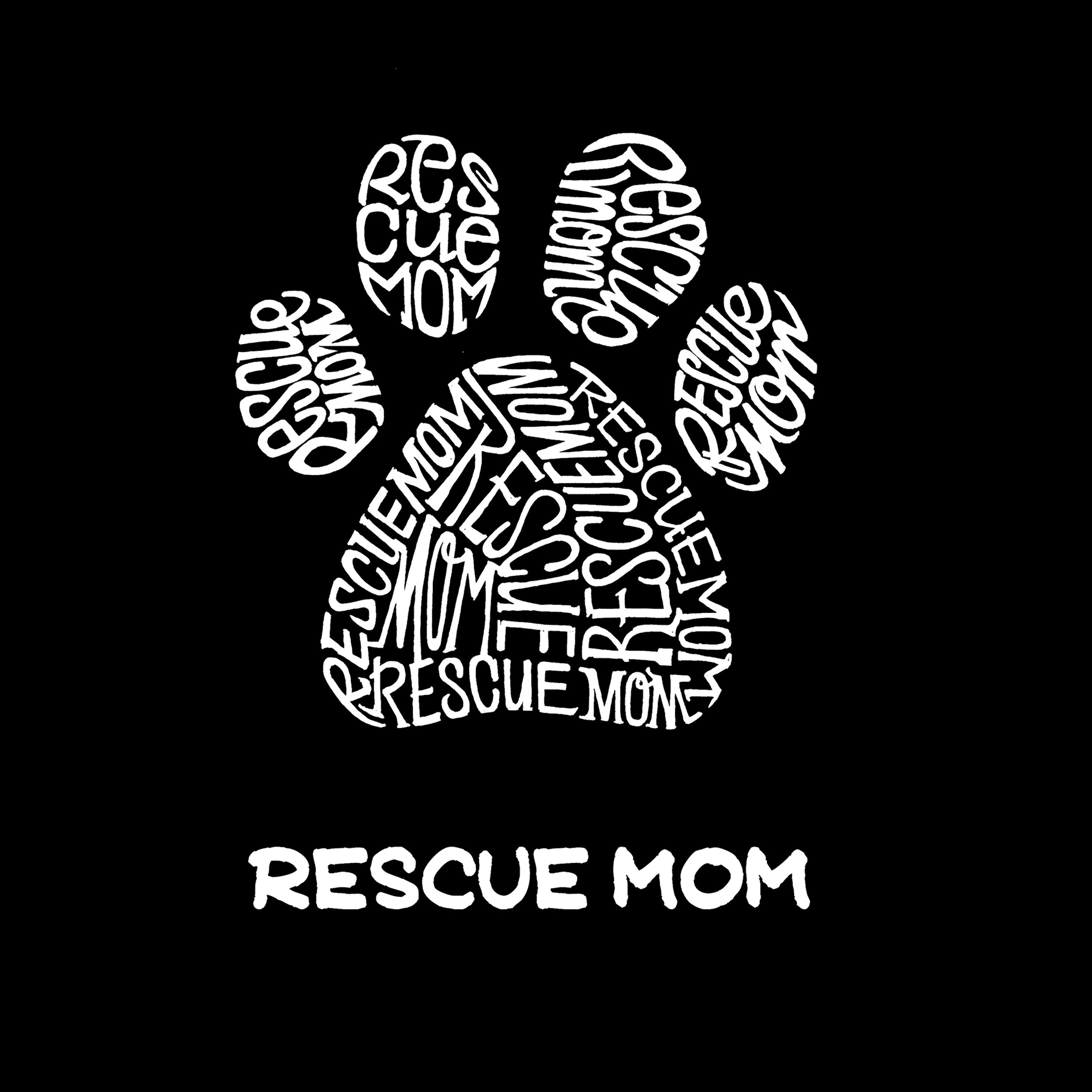 Ultimate Rescue Mom - Premium Women's Word Art T-Shirt