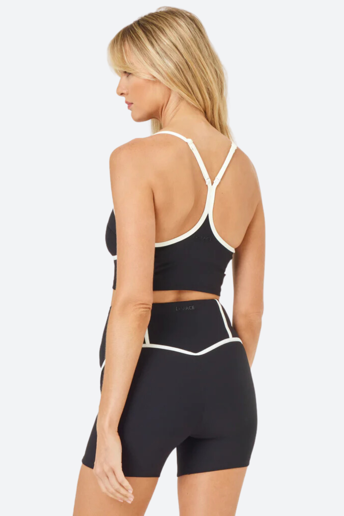 Premium L*Space Revel Yoga Top - Black/Cream