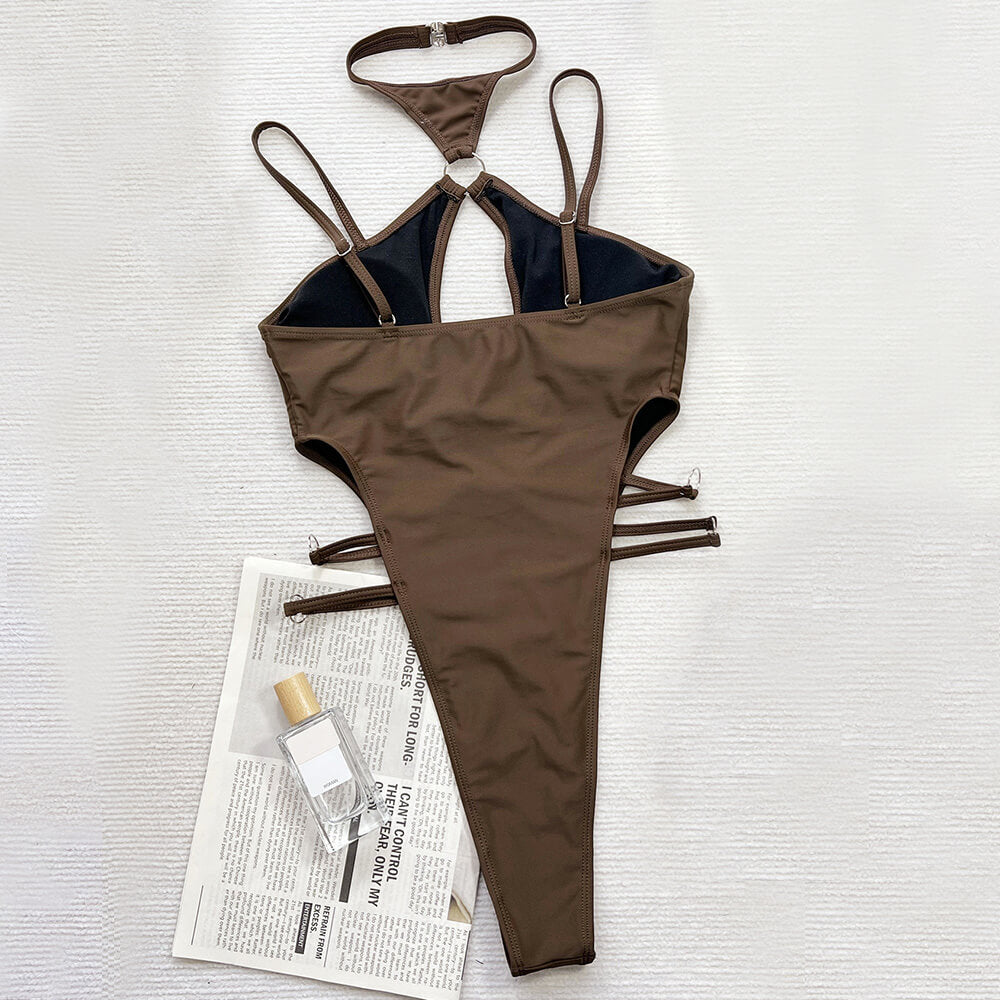 Premium Brazilian O-Ring Cutout One-Piece Swimsuit