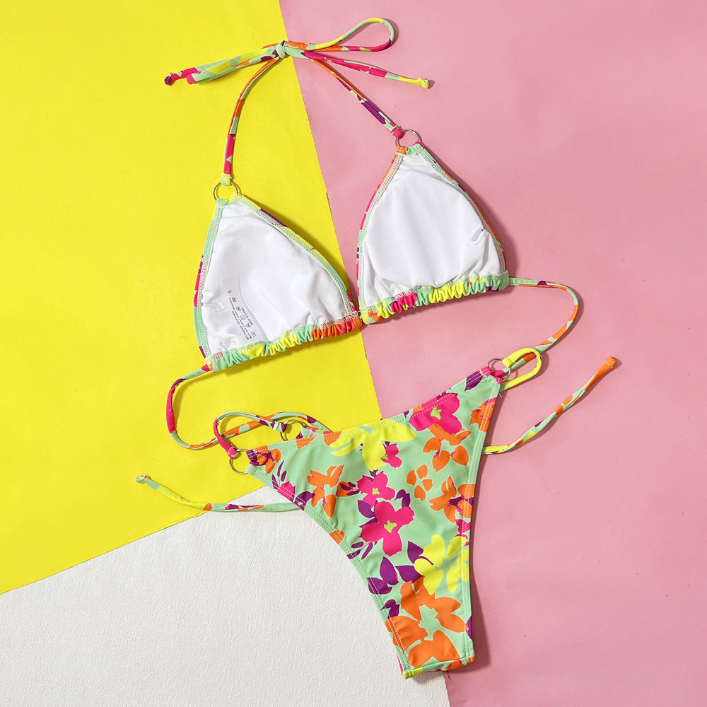 Premium Boho Floral Bikini Set - Insta-Ready Swimwear