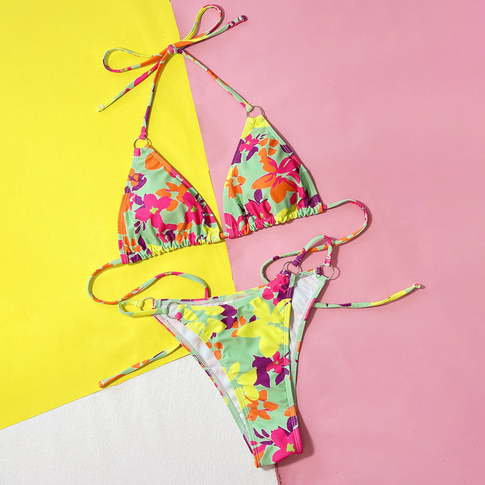 Premium Boho Floral Bikini Set - Insta-Ready Swimwear