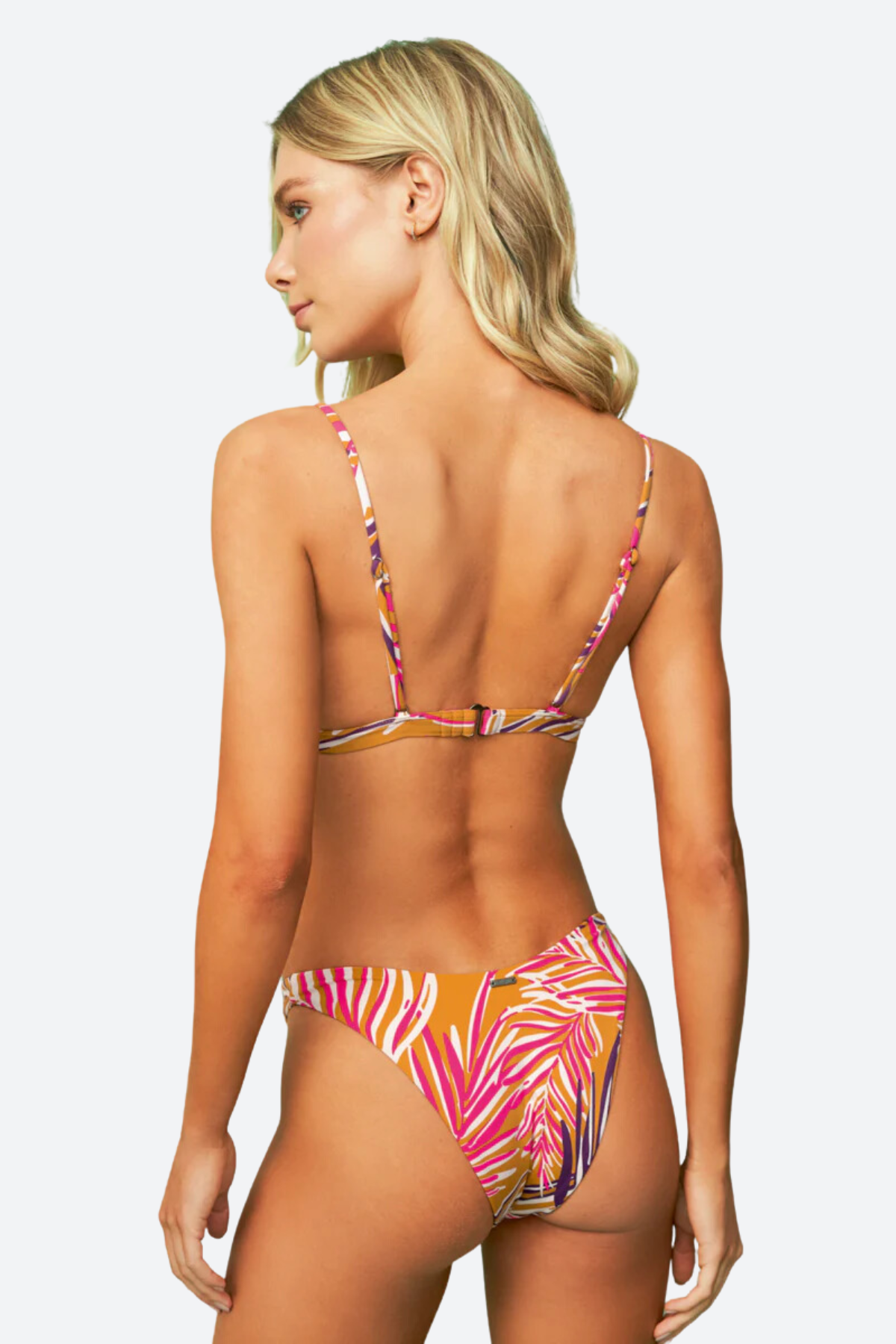 Maaji Ultimate High Leg Bikini Bottom - Caramel Foliage