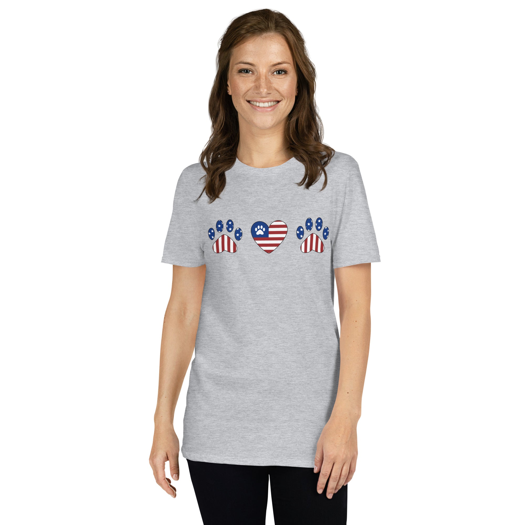 Premium Paws & Stripes Patriotic T-Shirt