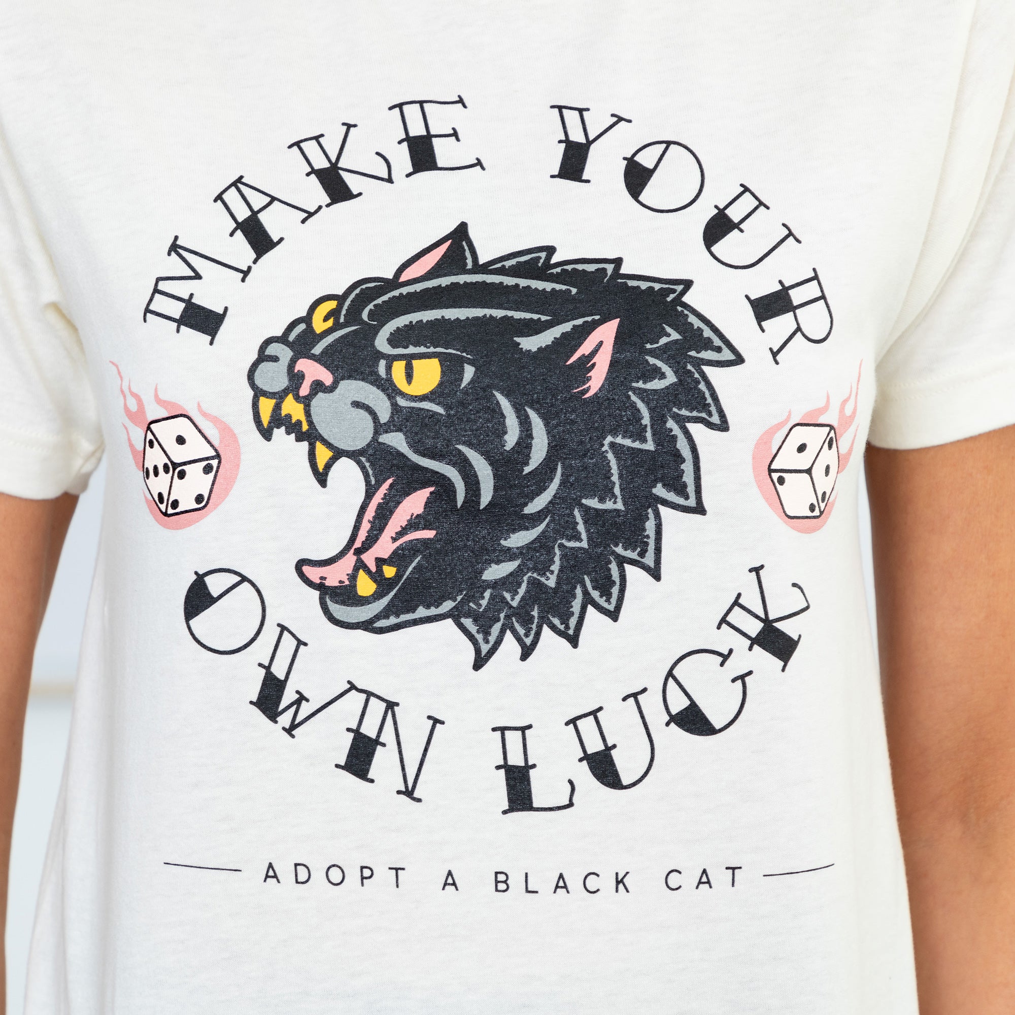 Premium Lucky Black Cat Tee - Embrace Your Destiny