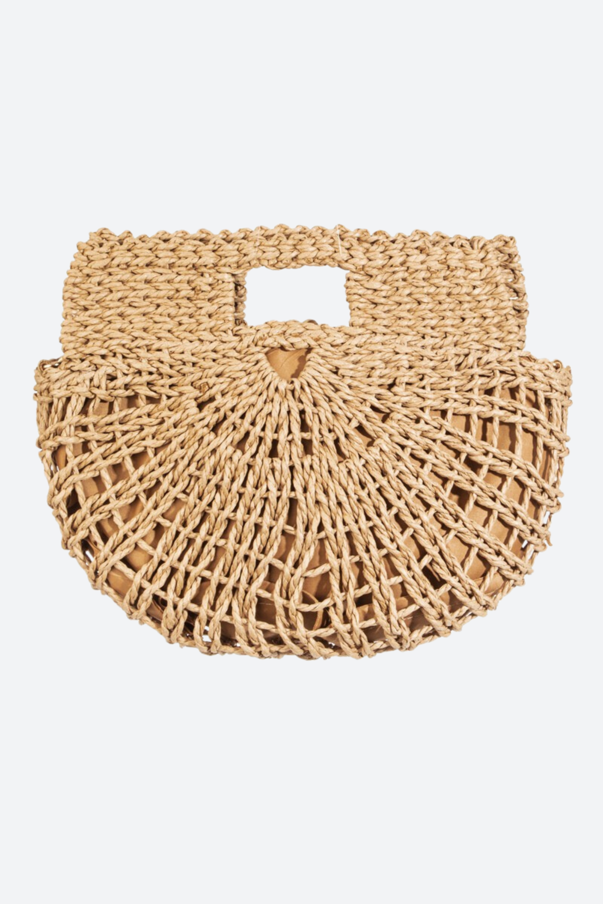 Premium Golden Trip Braided Semi Circle Tote Bag - Ultimate Style Upgrade