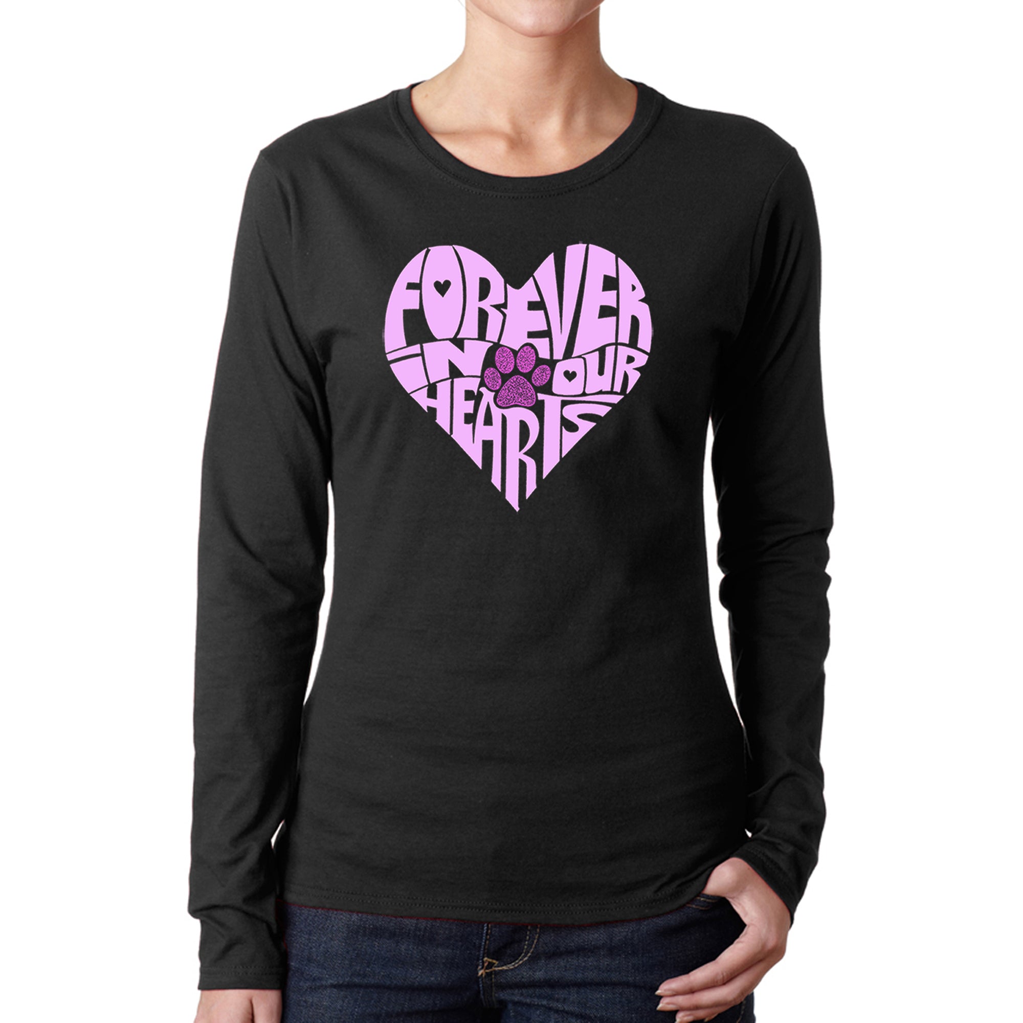 Premium Forever In Our Hearts - Women's Word Art Long Sleeve T-Shirt