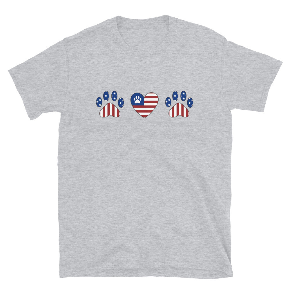 Premium Paws & Stripes Patriotic T-Shirt