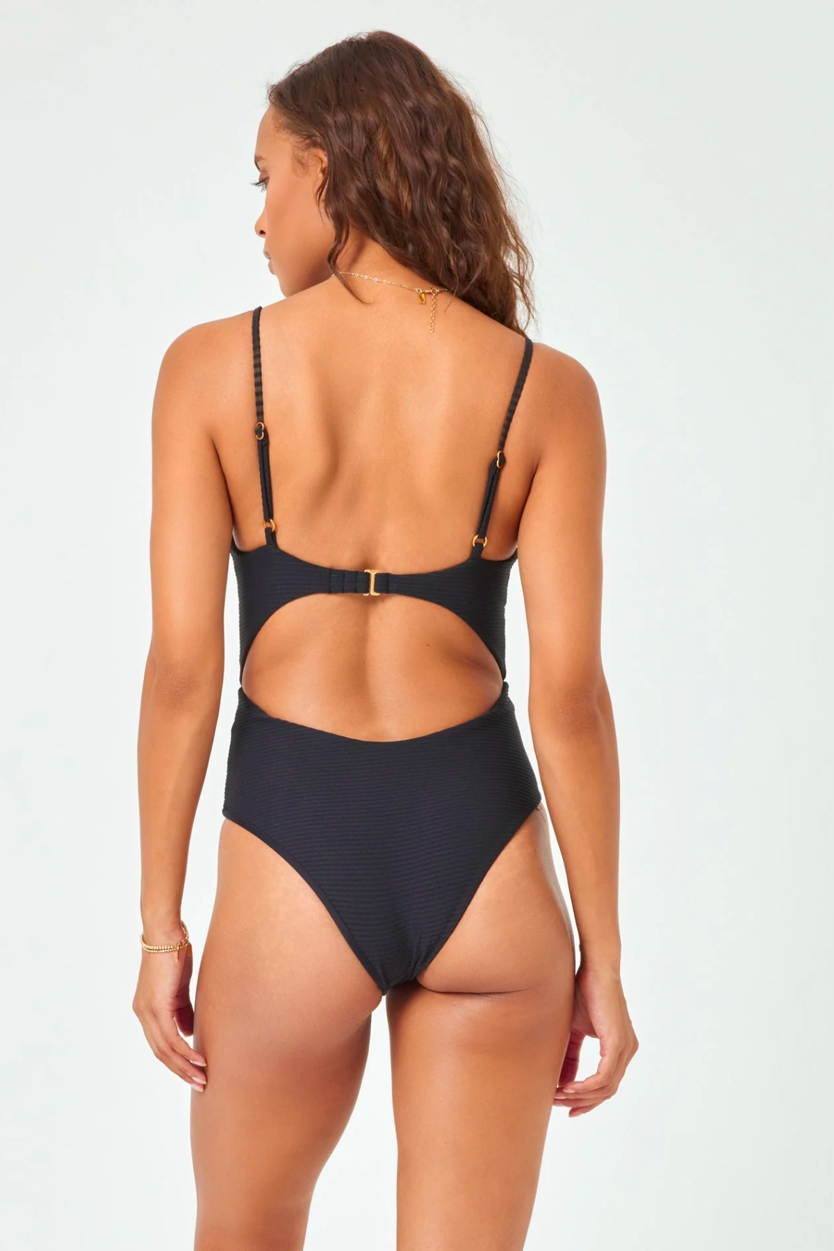 Premium L*Space Kyslee Eco-Chic One Piece Swimsuit in Black