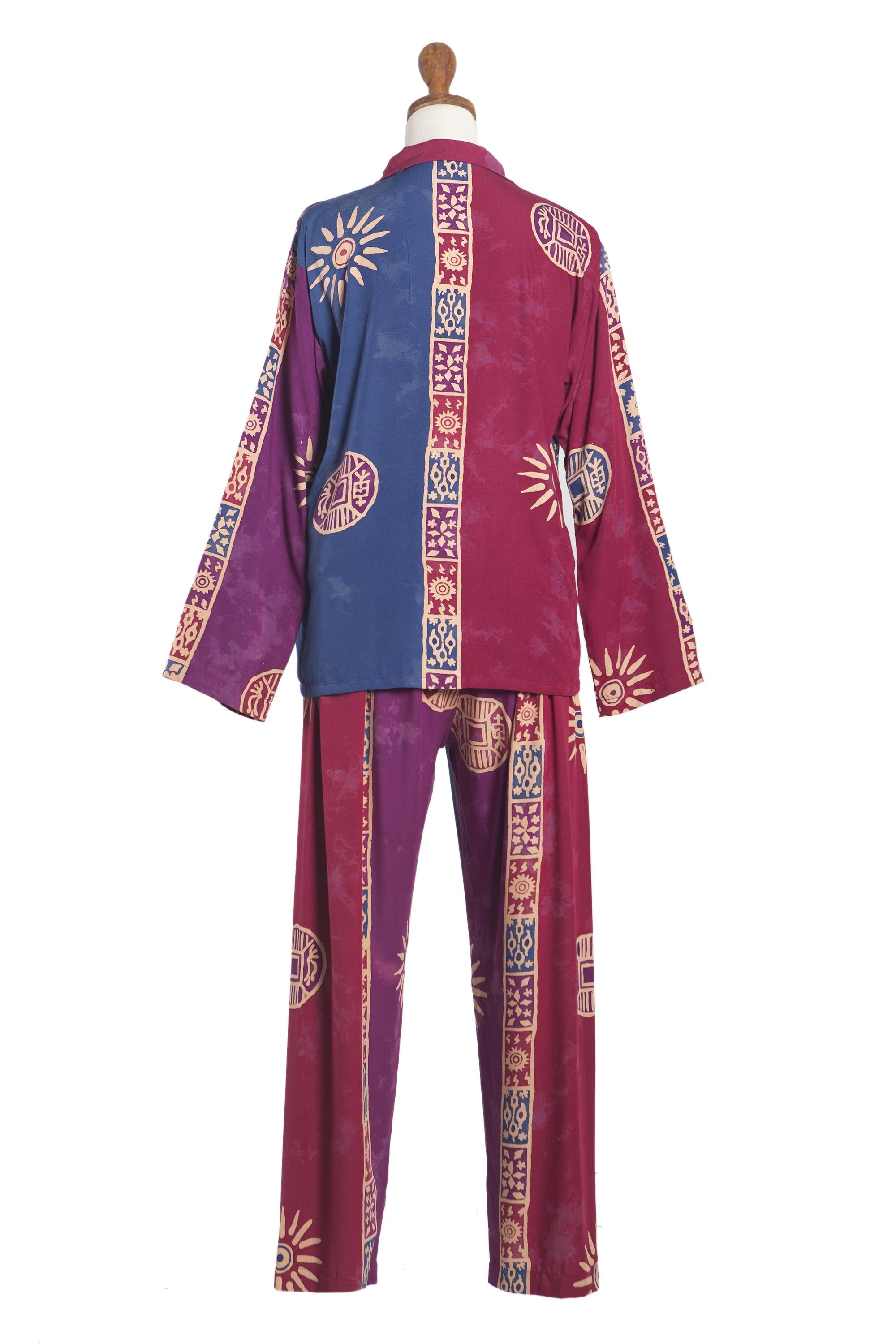 Premium Mandala Dreams Pajama Set - Handcrafted Batik Art