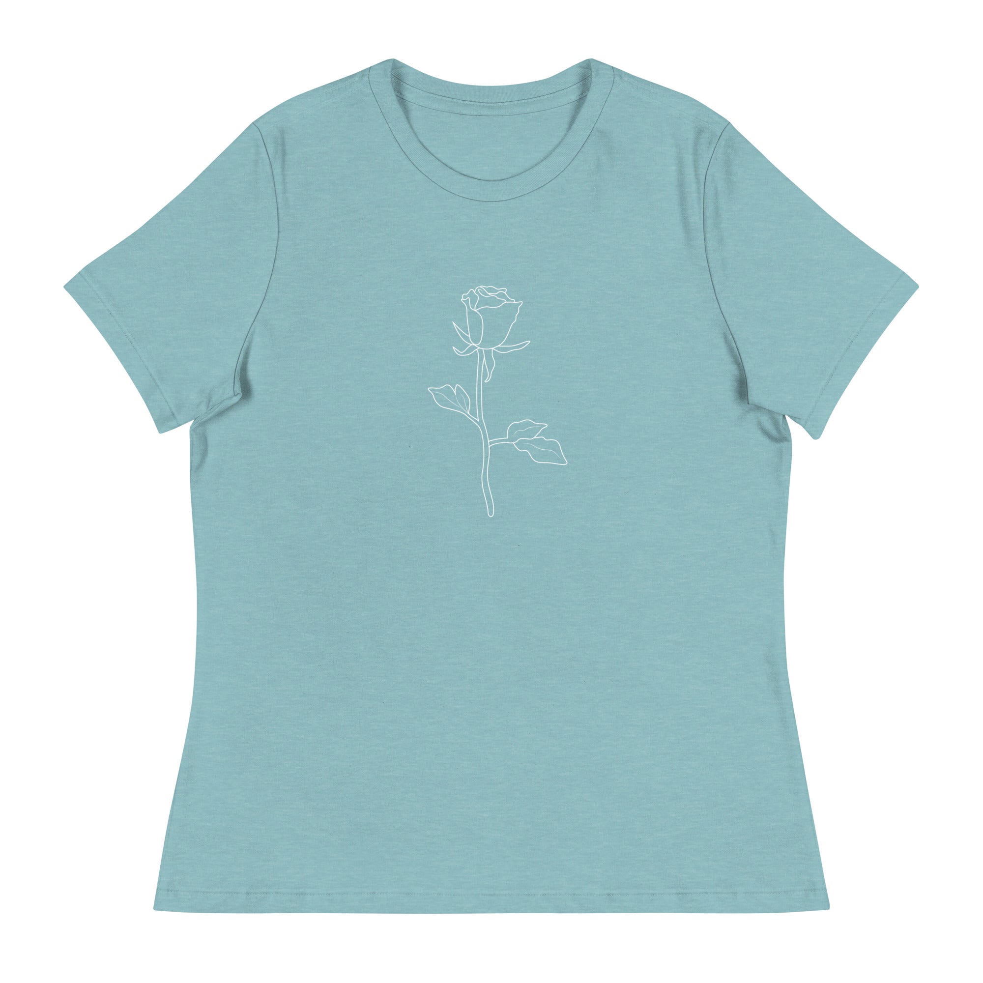 Premium Rose Bloom Women's Relaxed T-Shirt