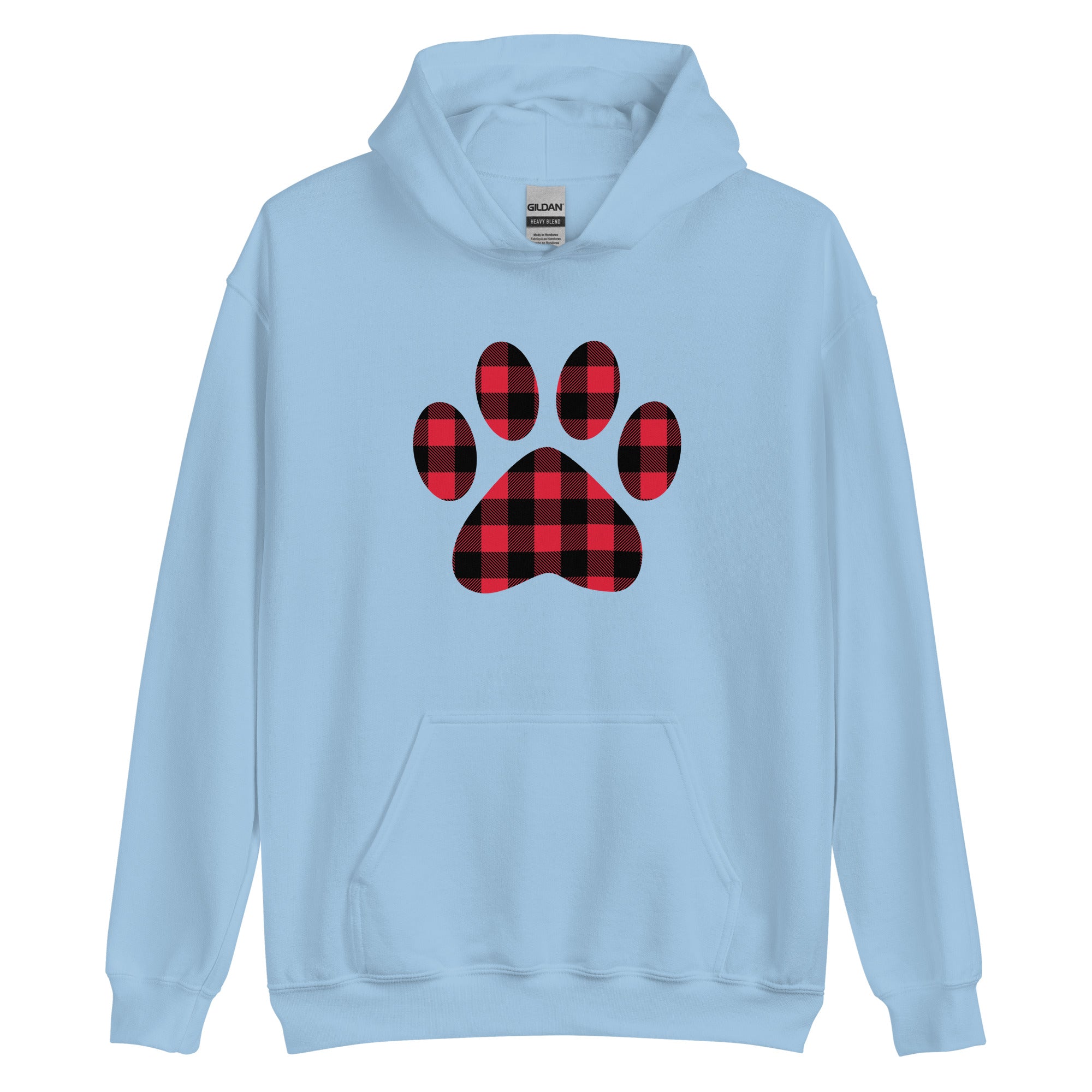 Premium Gingham Paw Print Hoodie - Ultimate Cozy Comfort