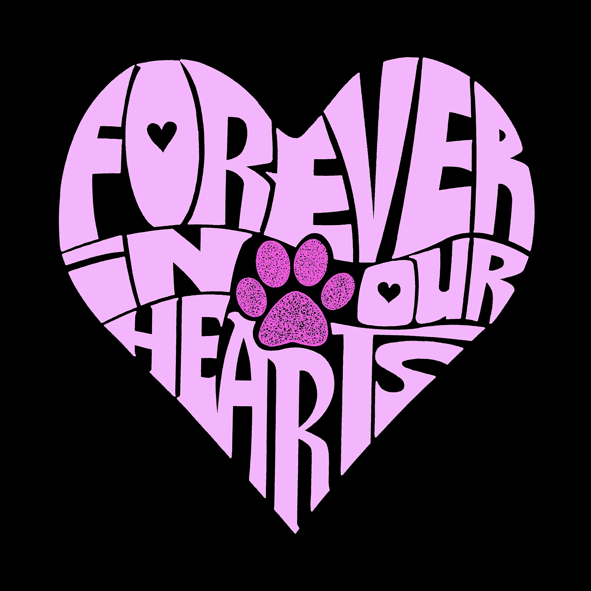 Premium Forever In Our Hearts - Women's Word Art T-Shirt