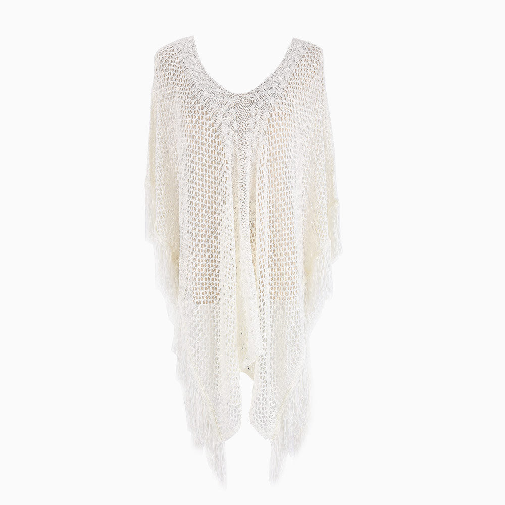 Ultimate Fringe Edge Deep V Crochet Brazilian Beach Cover-Up