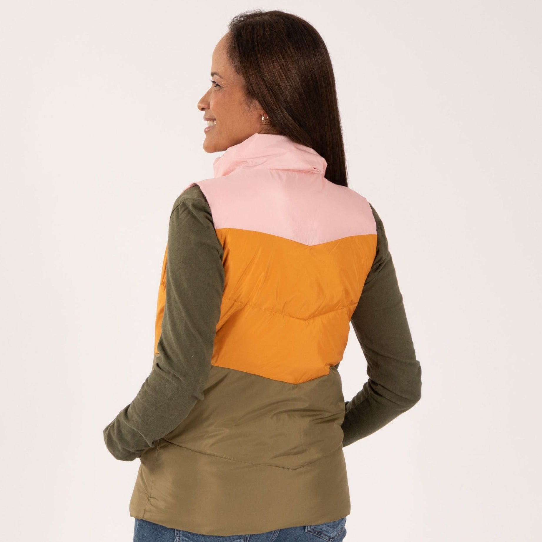 Premium Chevron Insulated Vest – Vintage Style, Ultimate Warmth