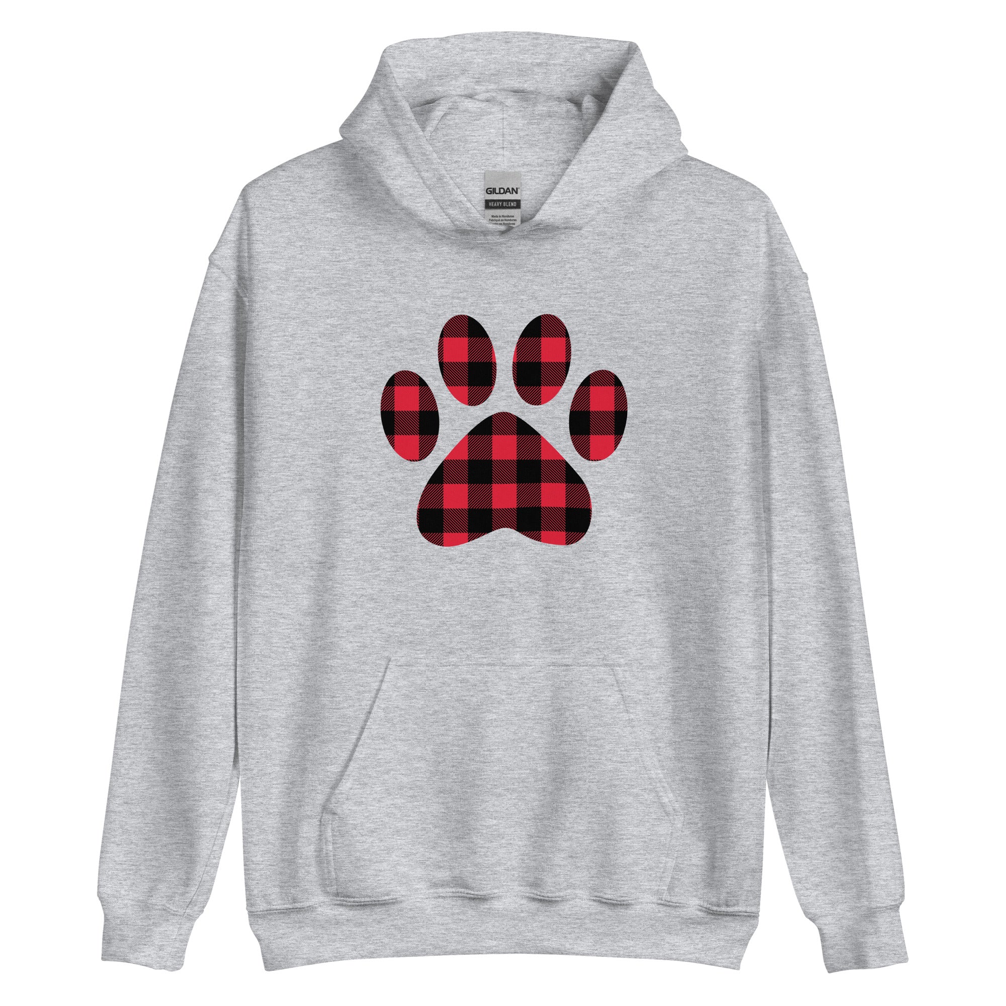 Premium Gingham Paw Print Hoodie - Ultimate Cozy Comfort