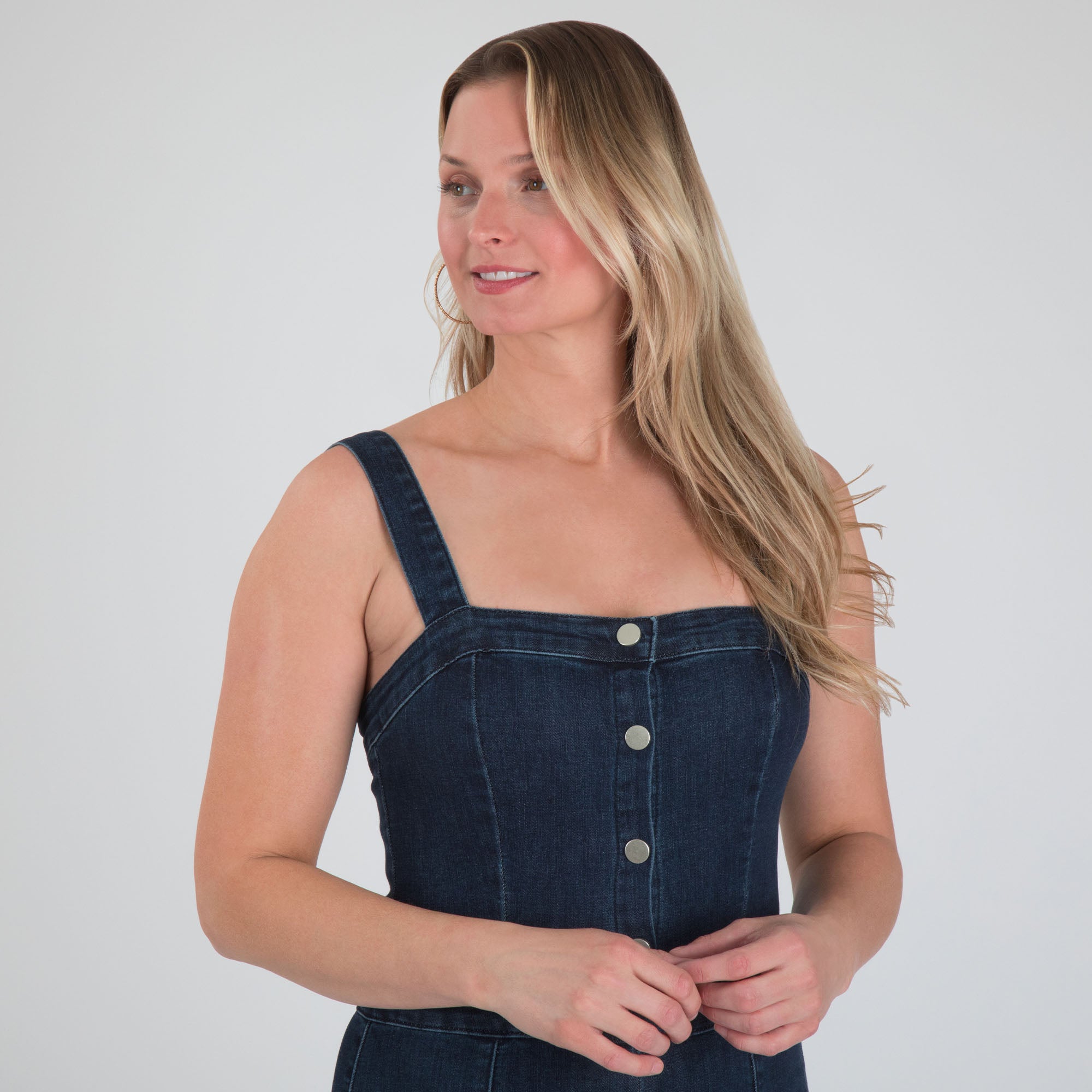 Premium Retro Denim Flare Jumpsuit - Ultimate Comfort & Style