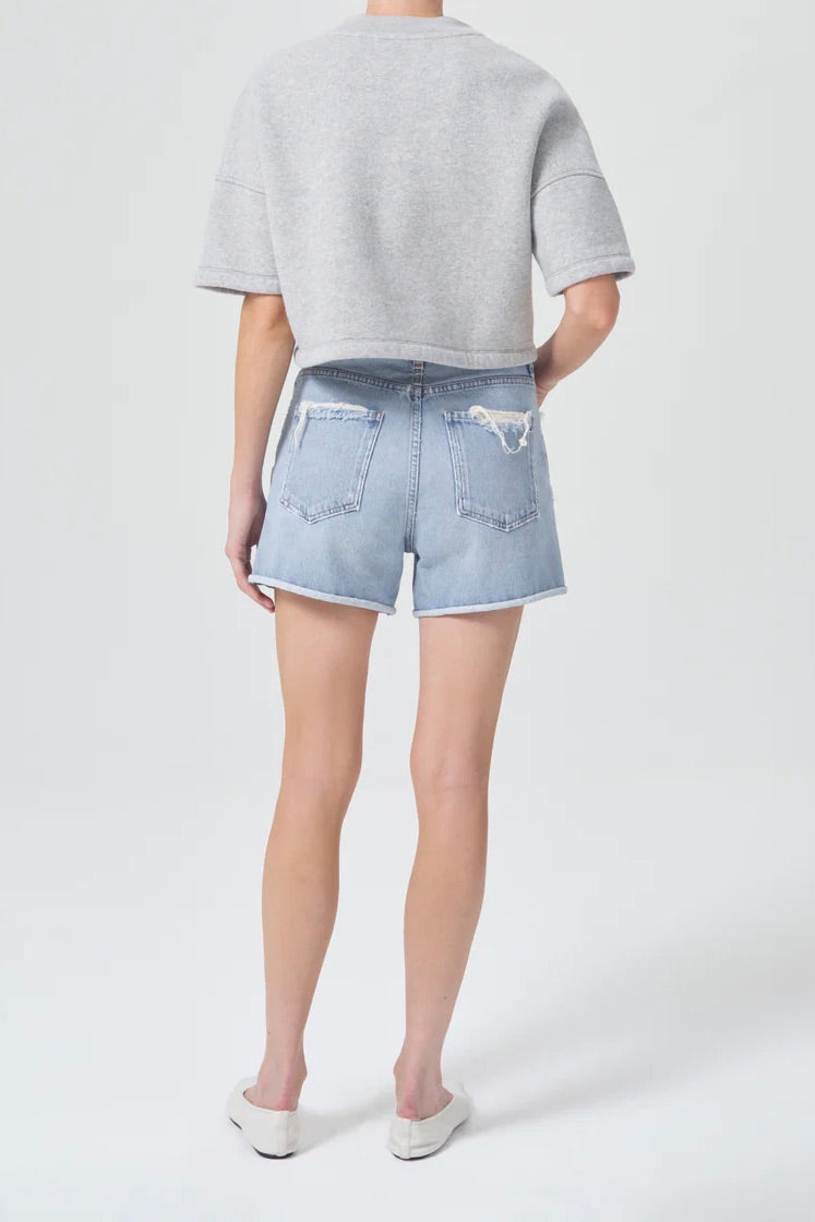 AGOLDE Premium Dee Short in Hazard - Ultimate Vintage Denim